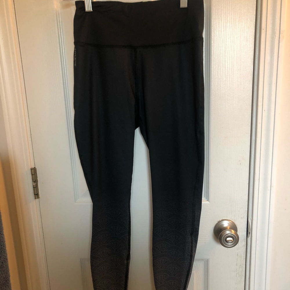 Hylete Gray Ombré Leggings - Picture 1 of 4